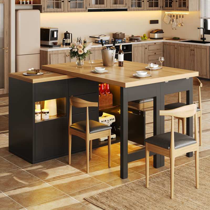 Kitchen Island, Black