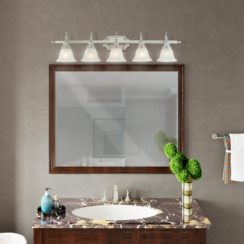 Christiansburg 5 - Light Dimmable Vanity Light, Brushed Nickel
