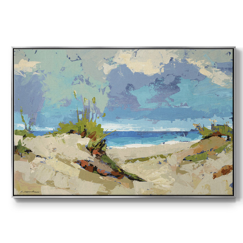Dunes II, reproduction d'art sur toile, Argent, H 27 po x l 41 po x P 2 po