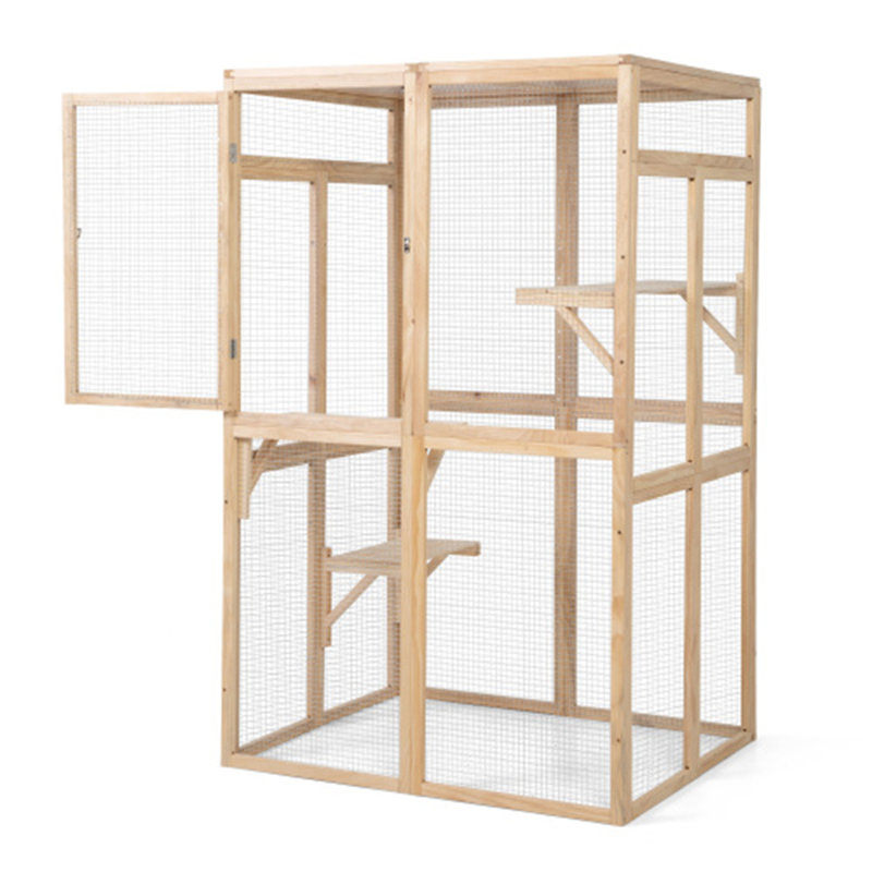 Cage d'extérieur en bois Burio Cat Catio