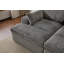 Double méridienne intérieure, canapé-lit rembourré surdimensionné pour l'intérieur, canapé de luxe à assise profonde, sans assemblage requis, gris-2034512871