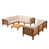 Teak Frame/Beige Cushion