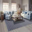 Tapis bleu marine en laine tissé à la main et à plat de la Nouvelle-Zélande-1945138280