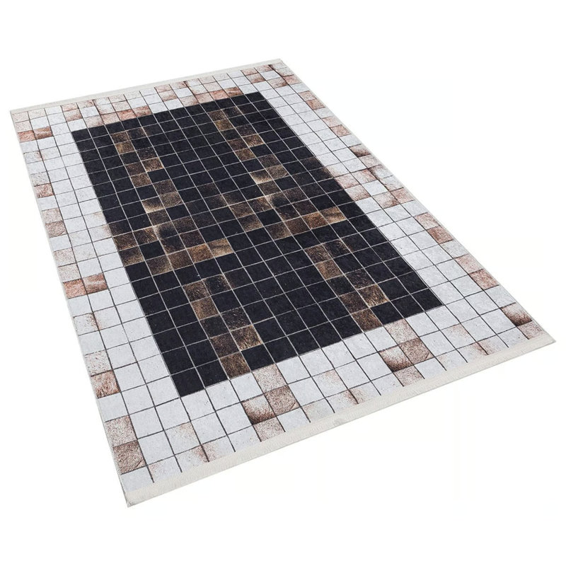 Tapis intérieur / extérieur en coton Daeisha, Rectangle 2 pi 7 po x 4 pi 11 po