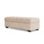 Banc de rangement léger en velours de bois massif de style luxueux pour chambre à coucher et salon-1321391817