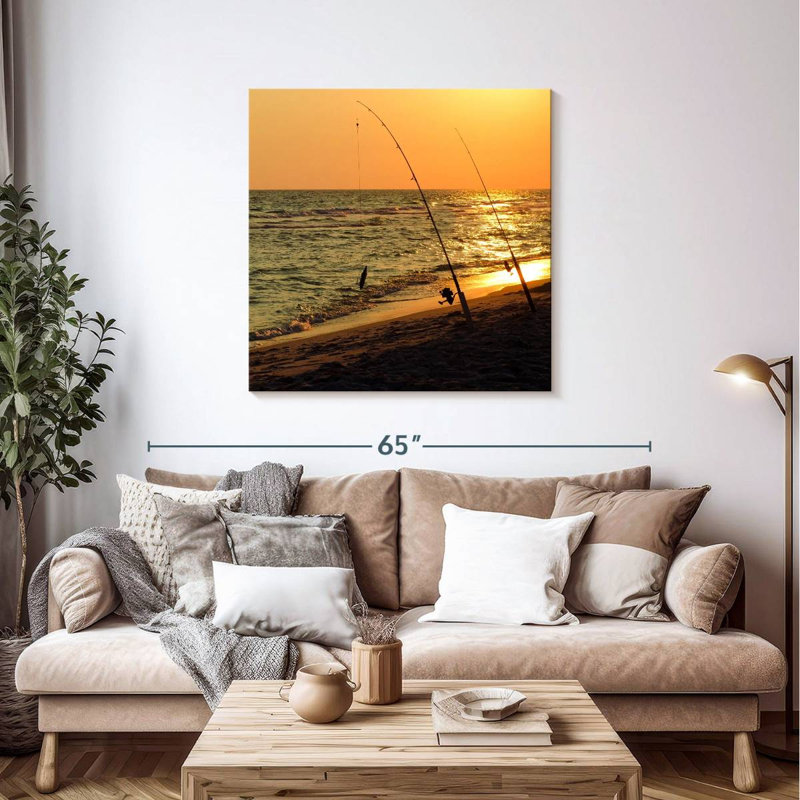 Senne American Sunset Fishing, H 39 po x l 39 po