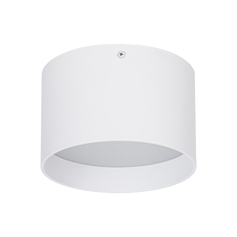 Forma 5.5in LED Cylinder Flush Mount 5-CCT 2700-3000-3500-4000-5000K Selectable Color Temperature 10W 625 Lumens in White
