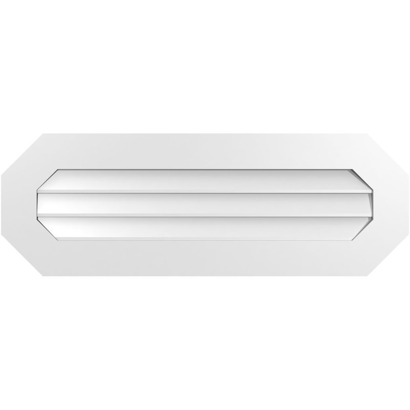 Évent horizontal gondole allongé en surface octogonal Signature, H 14 po x l 40 po x P 1 po
