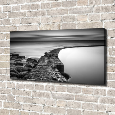 Stony Beach - No Frame Print on Glass