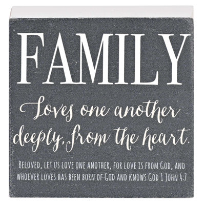 Plaque de table familiale