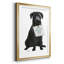 24_Amour et Labrador noir, reproduction encadrée de qualité supérieure - prête à être accrochée-744646319-744646318
