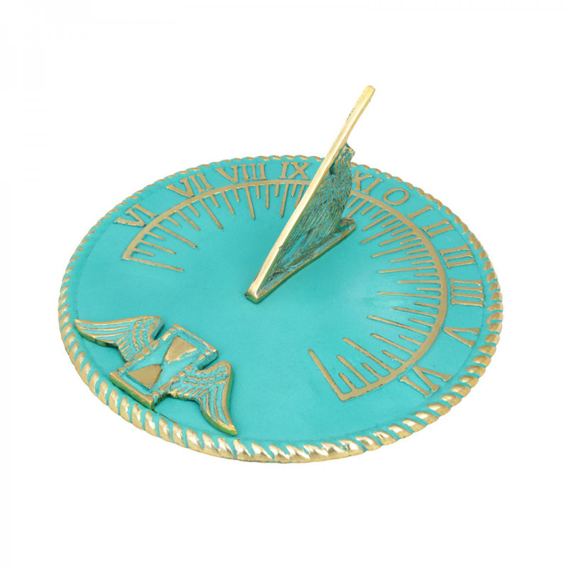 Horloge de jardin Navasota Sundial Verdigris