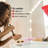 Boahaus Eve Makeup Vanity with LED Lights, Glass Top, 7 Drawers and Power Outlet-104338768