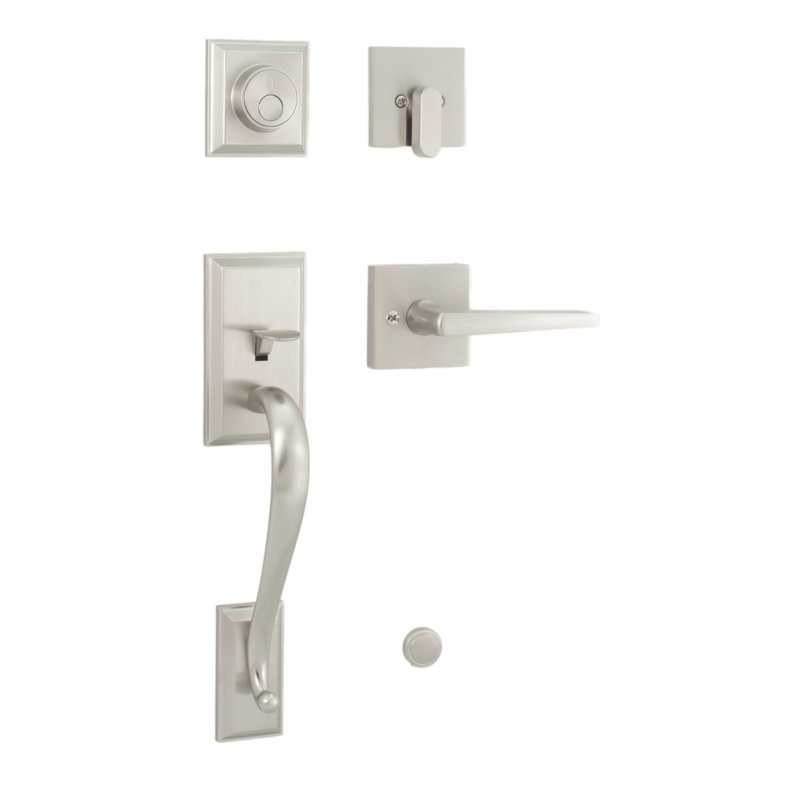 Ensemble complet de poignées factices transitionnelles inactives avec rosette Philtower Transitionale, Noir