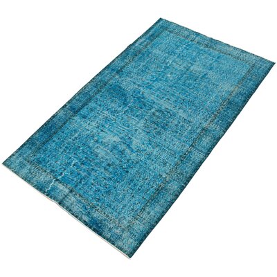 One-of-a-Kind Bonet Hand-Knotted 1980s 5'1"" x 8'6"" Wool Area Rug in Turquoise -  Isabelline, B4739918EC184E609E1BEB08CC4A3E44