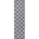 Tapis gris antidérapant à motif treillis Bethie