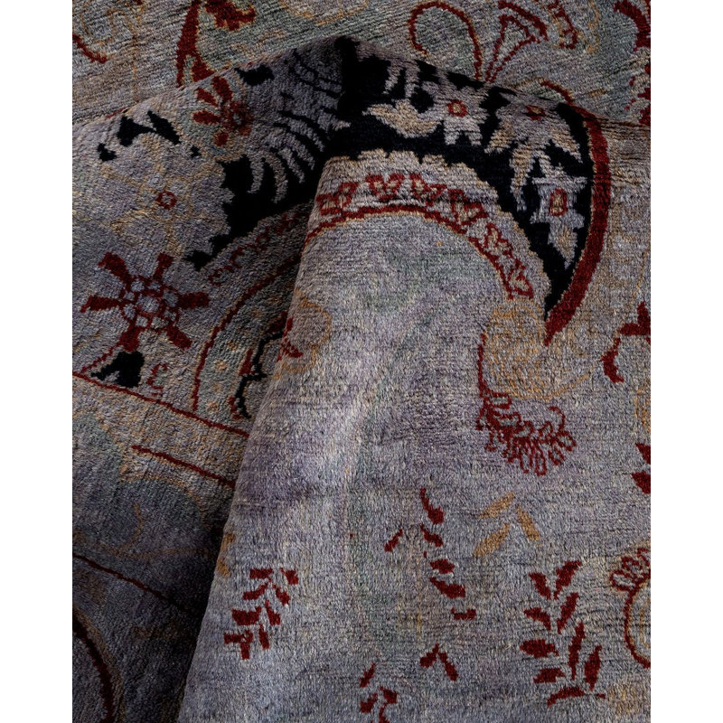 Tapis noué à la main Weirsky - unique en son genre - gris Weirsky