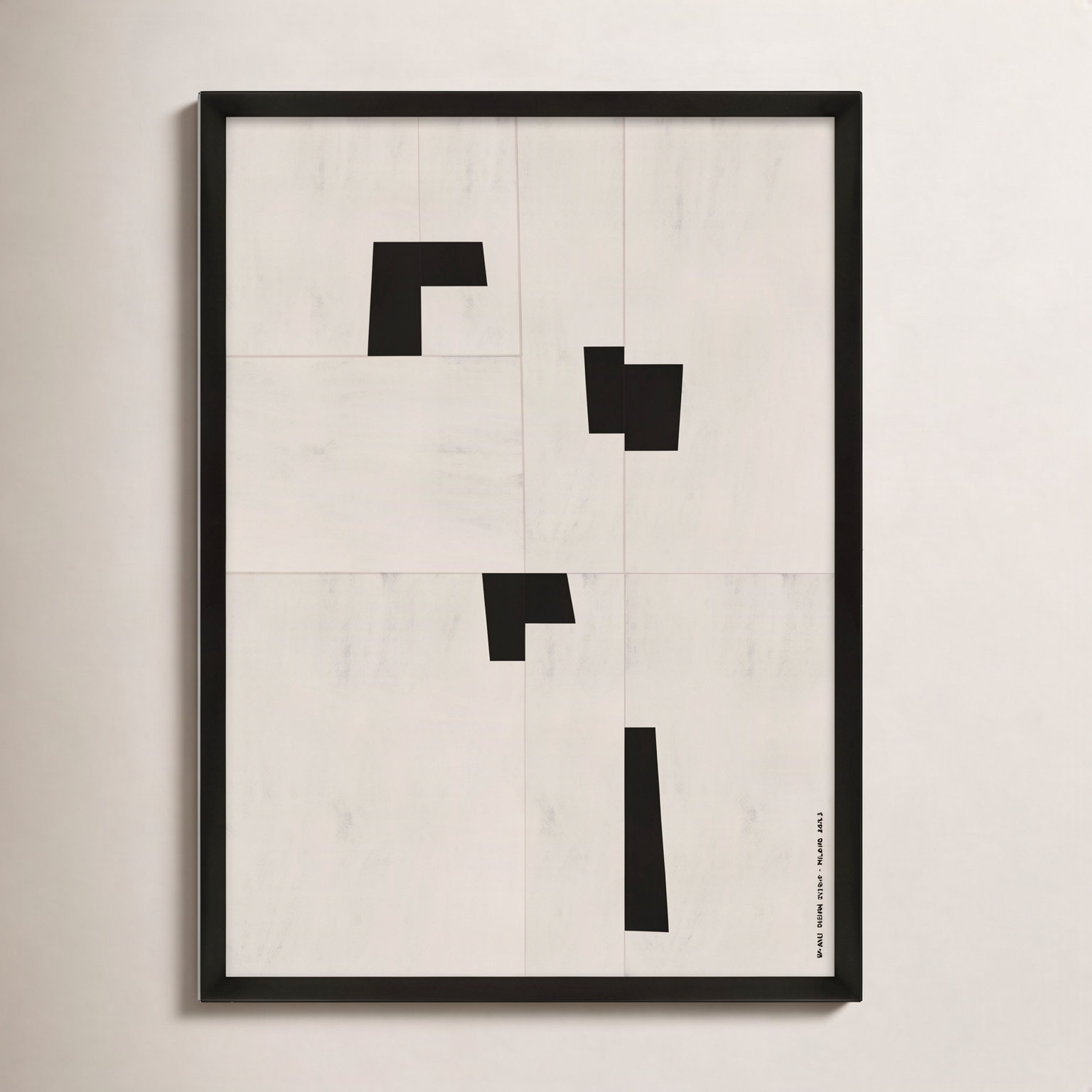 Scattered 1 by Romina Gadler, Black Paper Framed, 20" H x 14" W