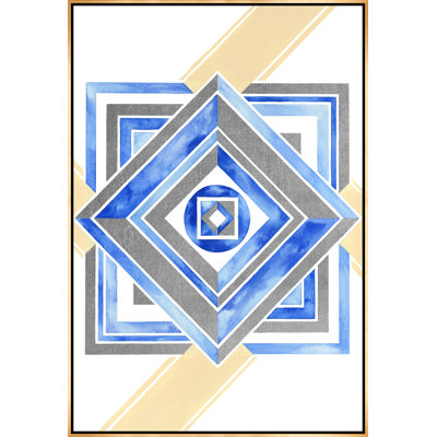 Elegant Shapes III Painting by Janice Sadler