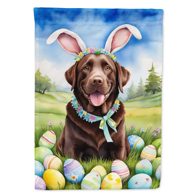Easter Egg Hunt Double Sided 40'' H x 28'' W Polyester Easter House Flag
