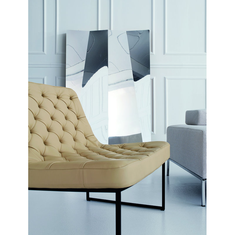 Sella Club Chair, Cream Genuine Leather