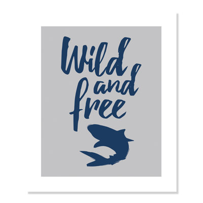 Impression sur papier Rolled Wild Shark