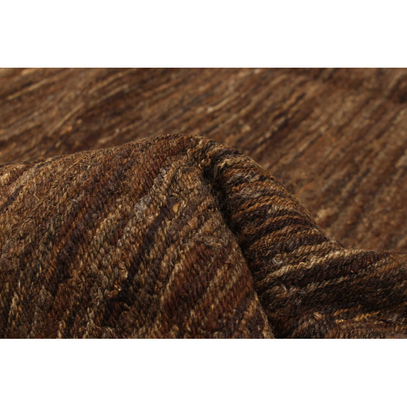 Tapisserie naturelle brune Kilim 5 pi 0 po x 7 pi 0 po