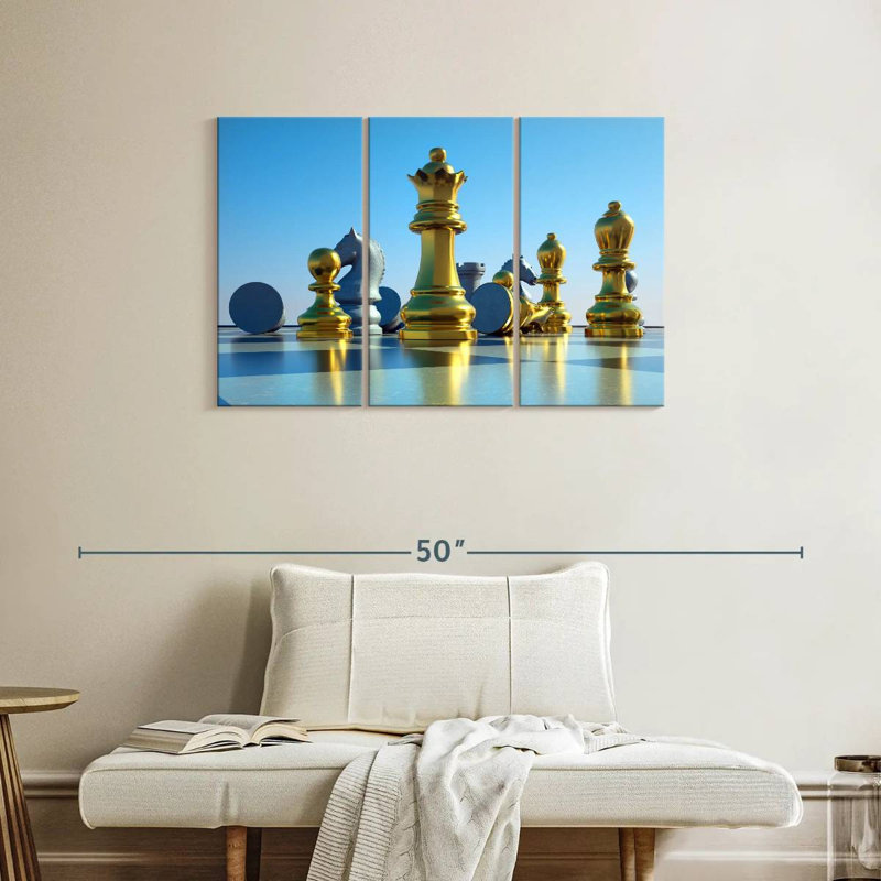 Senne Chess Board Reflection, 24" H x 38" W