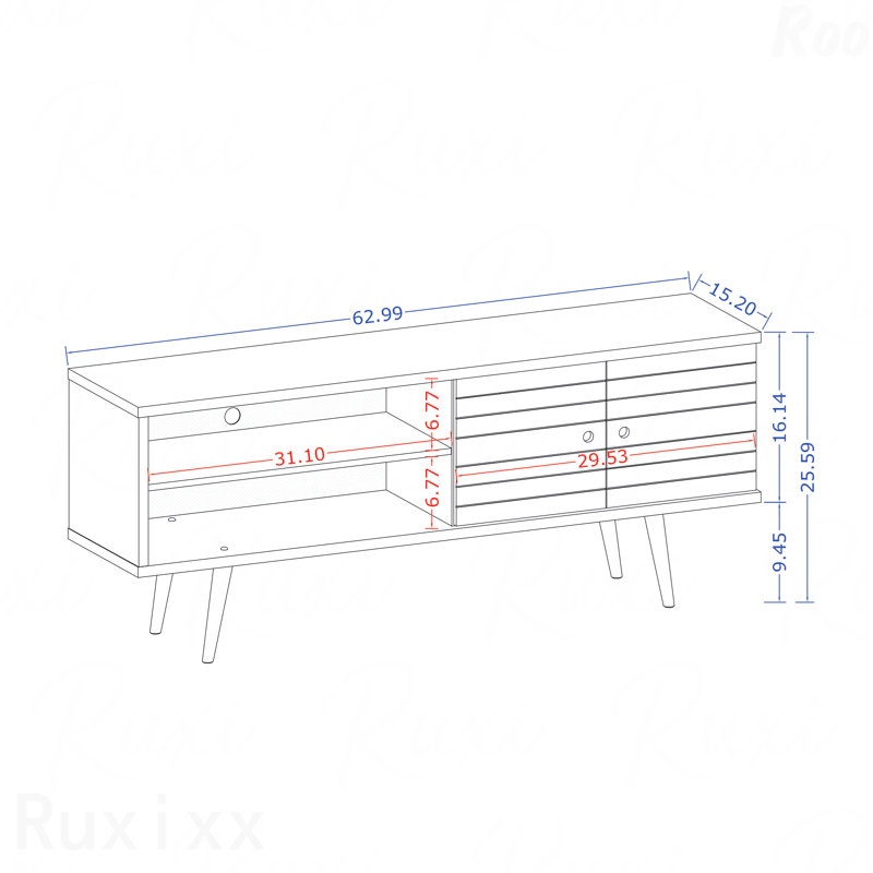 TV Stand, Rustic Brown