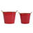 Christmas Metal Bucket with 'Fresh Cut' Emblem, Holiday Decorative Pail and Storage Container for Table Centerpiece, Mantel, and Indoor Christmas Decoration