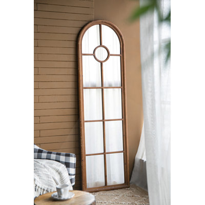 Miroir demi-rond allongé