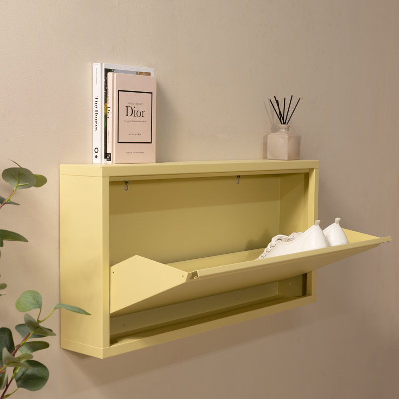 Billy 3 Pair Shoe Storage, Yellow