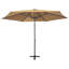 Alyvia 300 cm W X 300 cm D Hexagonal Cantilever Parasol-1998172659-1998172652