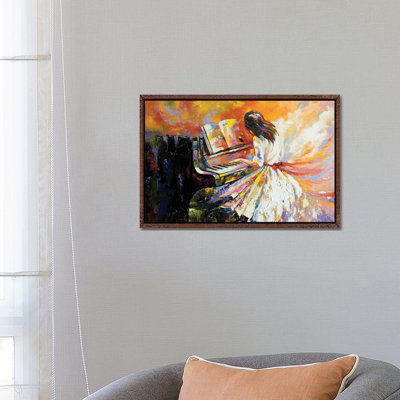 The Girl Playing on the Piano 1 Piece Painting on Canvas