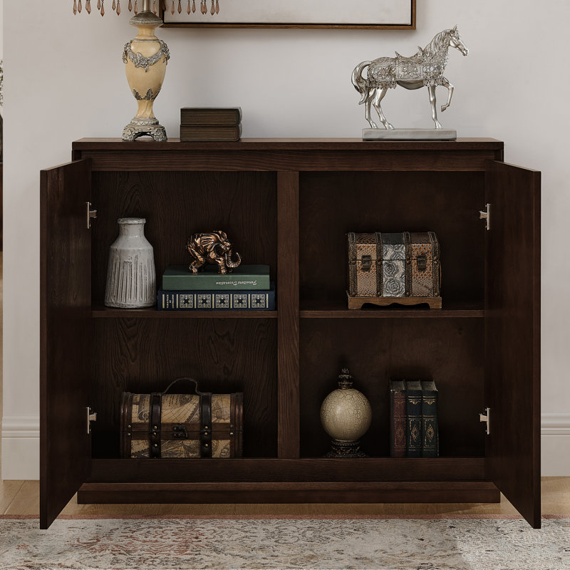 Dorcus 39'' Buffet Sideboard Accent Cabinet, Dark Walnut