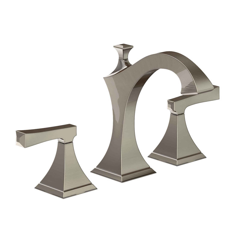 Joffrey Widespread Bathroom Faucet with Drain Assembly, Antique Nickel