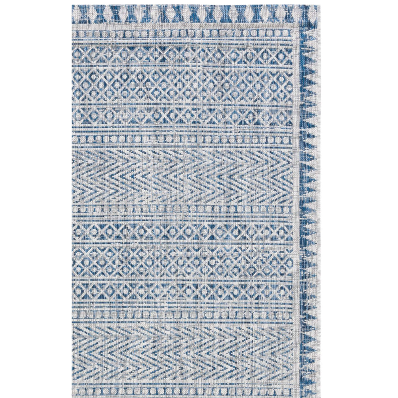 Tapis d'intérieur / extérieur à motif géométrique Cestaric Performance, Rectangle 8 pi x 11 pi