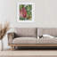 Imprimé sous verre rose et vert Palm Springs, design par Anne Tavoletti-1613260535-1613260489