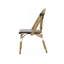 Chaise d'extérieur en polyuréthane et aluminium pour l'extérieur, ensemble de 2, fini noir, imprimé bambou-1578312771