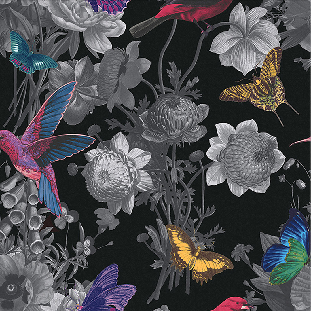 Davien Floral Wallpaper Hokku Designs