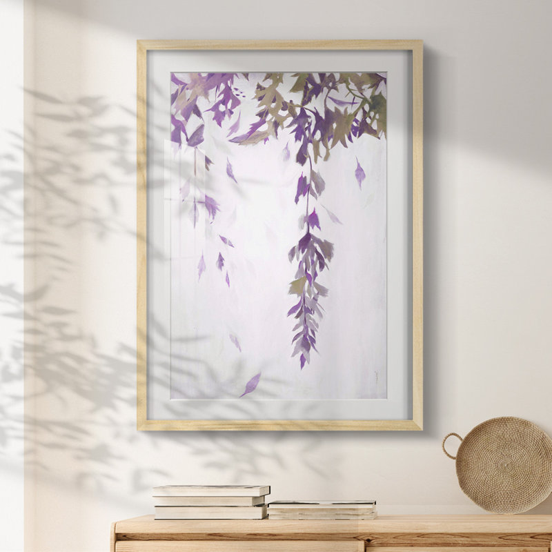 Feuille cascade II - impression encadrée, Naturel, H 25,5 po x l 17,5 po
