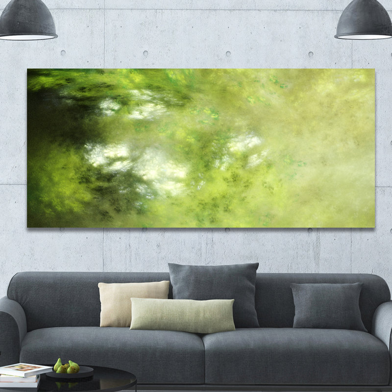 «Blur Green Sky with Stars», impression sur toile tendue, H 28 po x l 60 po x p 1,5 po