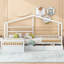 Lit plateforme House avec trois tiroirs de rangement-1630268002