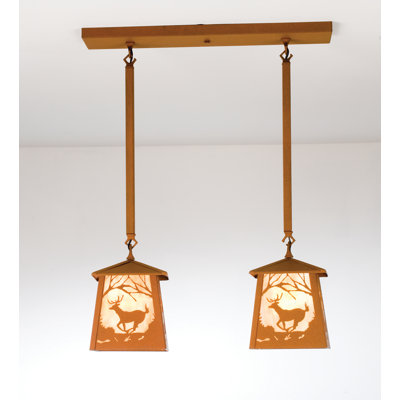 2 - Light Beige Kitchen Island Pendant