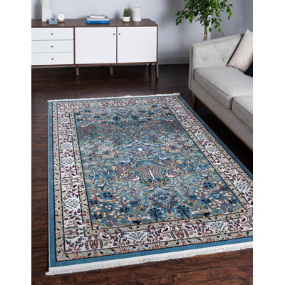 Tapis bleu Jackson Jackson
