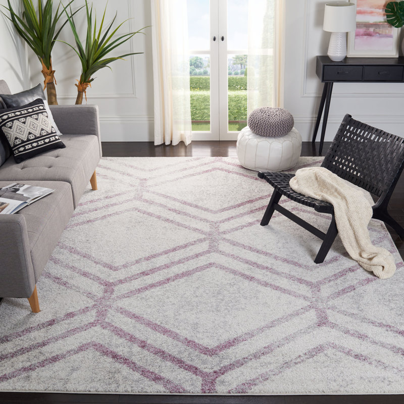 Shenfield Geometric Hand Woven Area Rug, Rectangle 122 x 183 cm