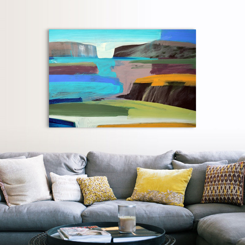 «Coastal» par Paul Powis - reproduction d'art sur toile, H 40 po x l 60 po x P 1,25 po, Toile tendue