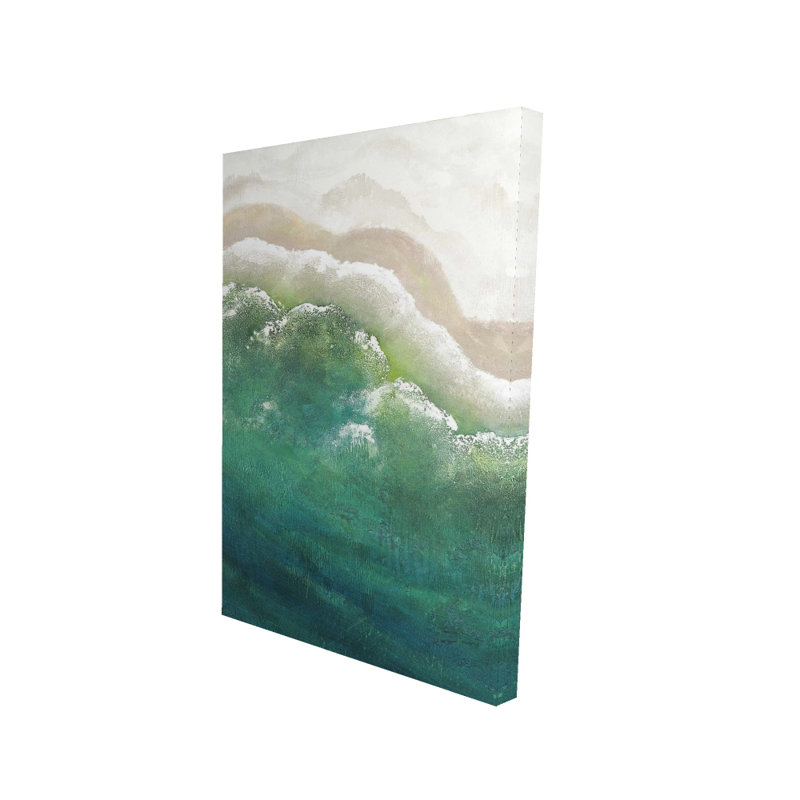 Turquoise mer - décor de chambre en toile blanche | Home Wall Art