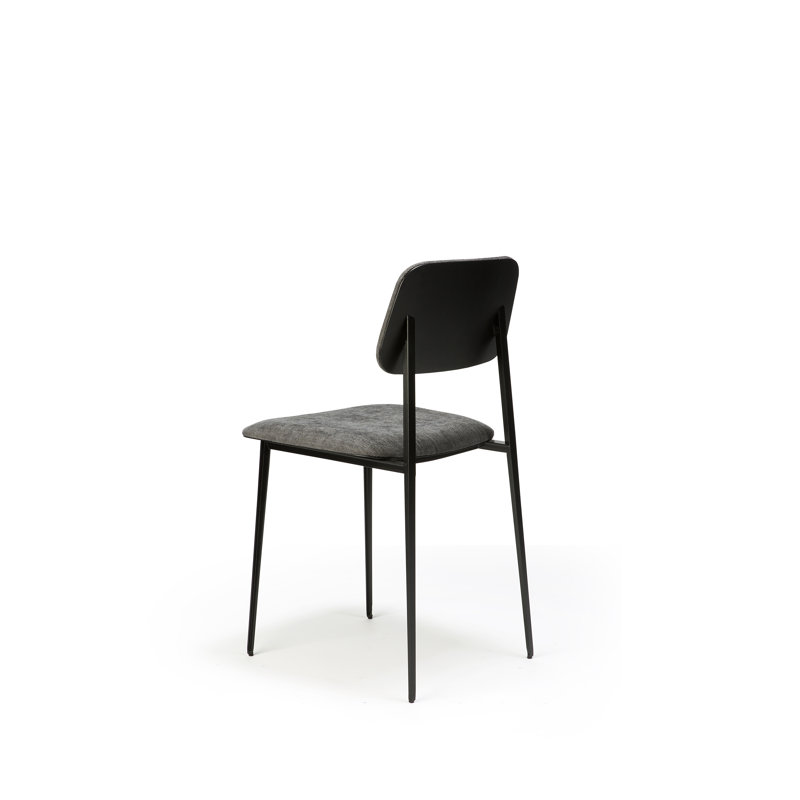 DC Upholstered Dining Chair, Dark Gray