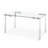 Glass Top Metal Base Dining Table-2136210940-2136210941